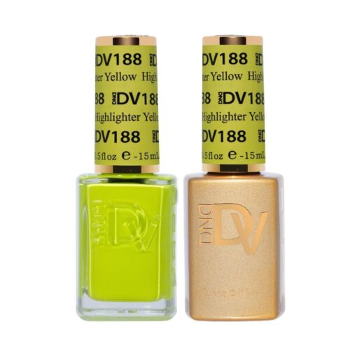 DND - Diva Duo - Highlighter Yellow - #188 - Gel & Lacquer Polish at Beyond Polish