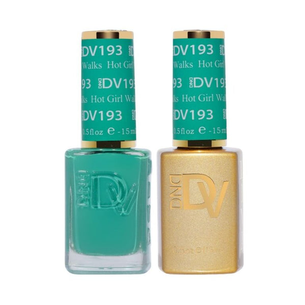 DND - Diva Duo - Hot Girl Walks - #193 - Green Gel & Lacquer