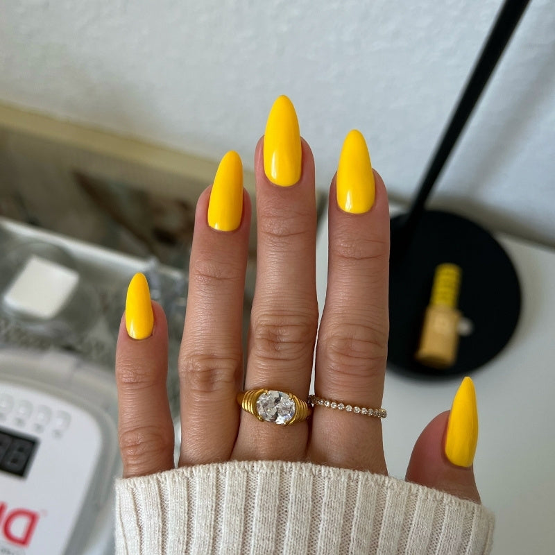 marigold muse yellow satin mini dress Diva Duo