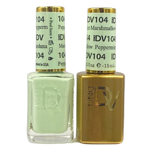 DND - Diva Duo - Peppermint Marshmallow - #104 - Gel & Lacquer Polish at Beyond Polish