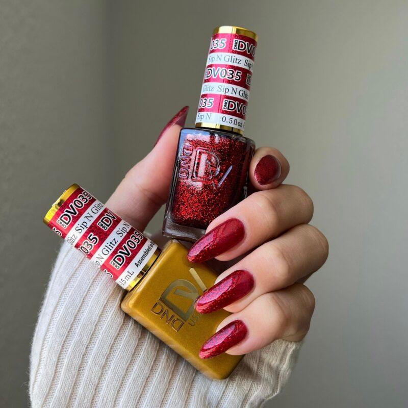 DND - Diva Duo - Sip N Glitz - #035 - Gel & Lacquer Polish at Beyond Polish