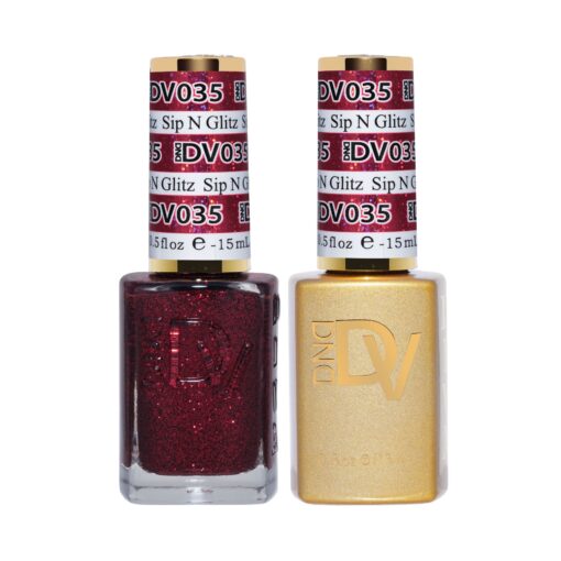 DND - Diva Duo - Sip N Glitz - #035 - Gel & Lacquer Polish at Beyond Polish