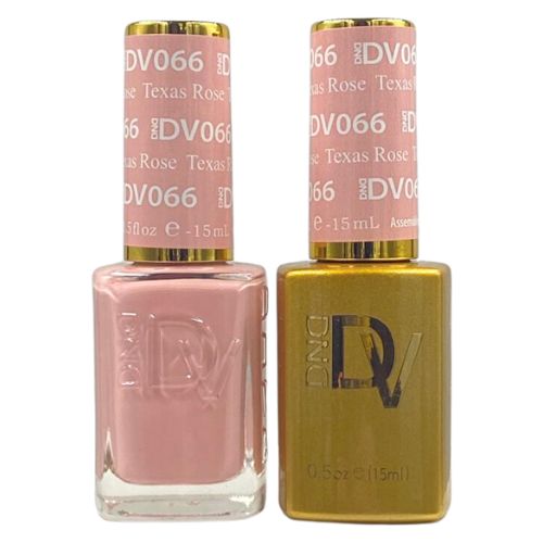 DND - Diva Duo - Texas Rose - #066 - Pink Gel & Lacquer Polish