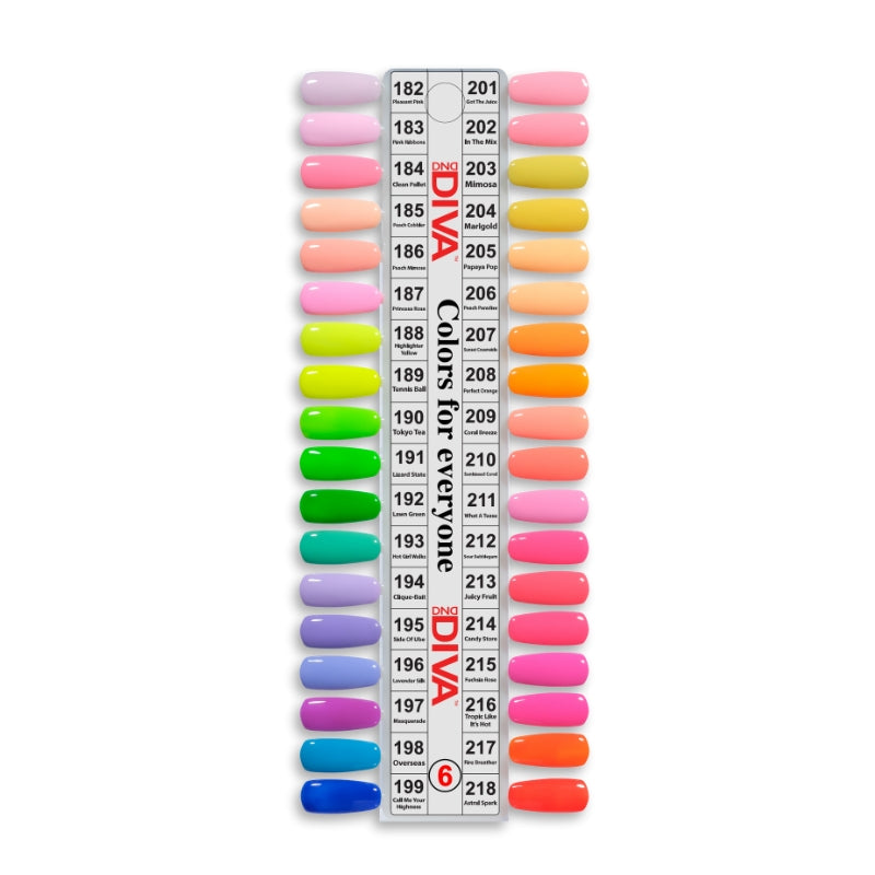 DND - Diva First Class Collection Swatch – Single – 6 - Manicure & Pedicure Tools at Beyond Polish