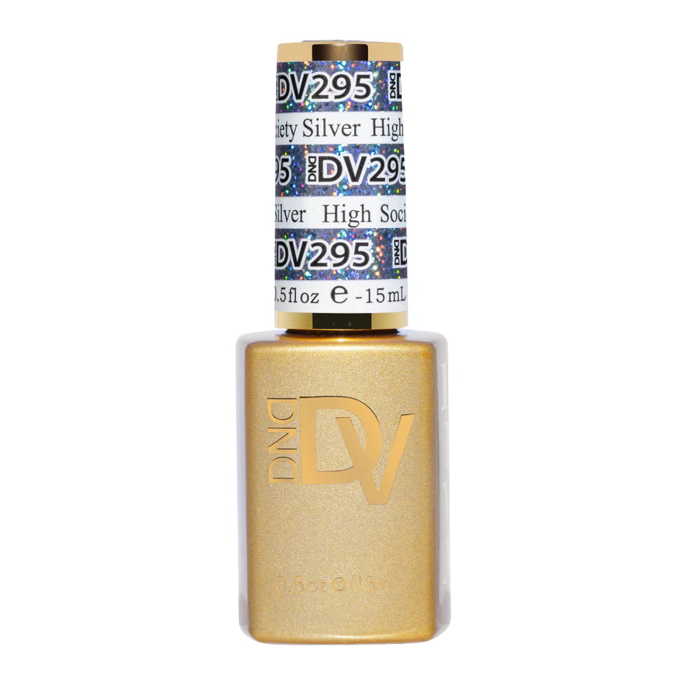 DND - Diva Gel - High Society Silver #295 - Gel Polish at Beyond Polish
