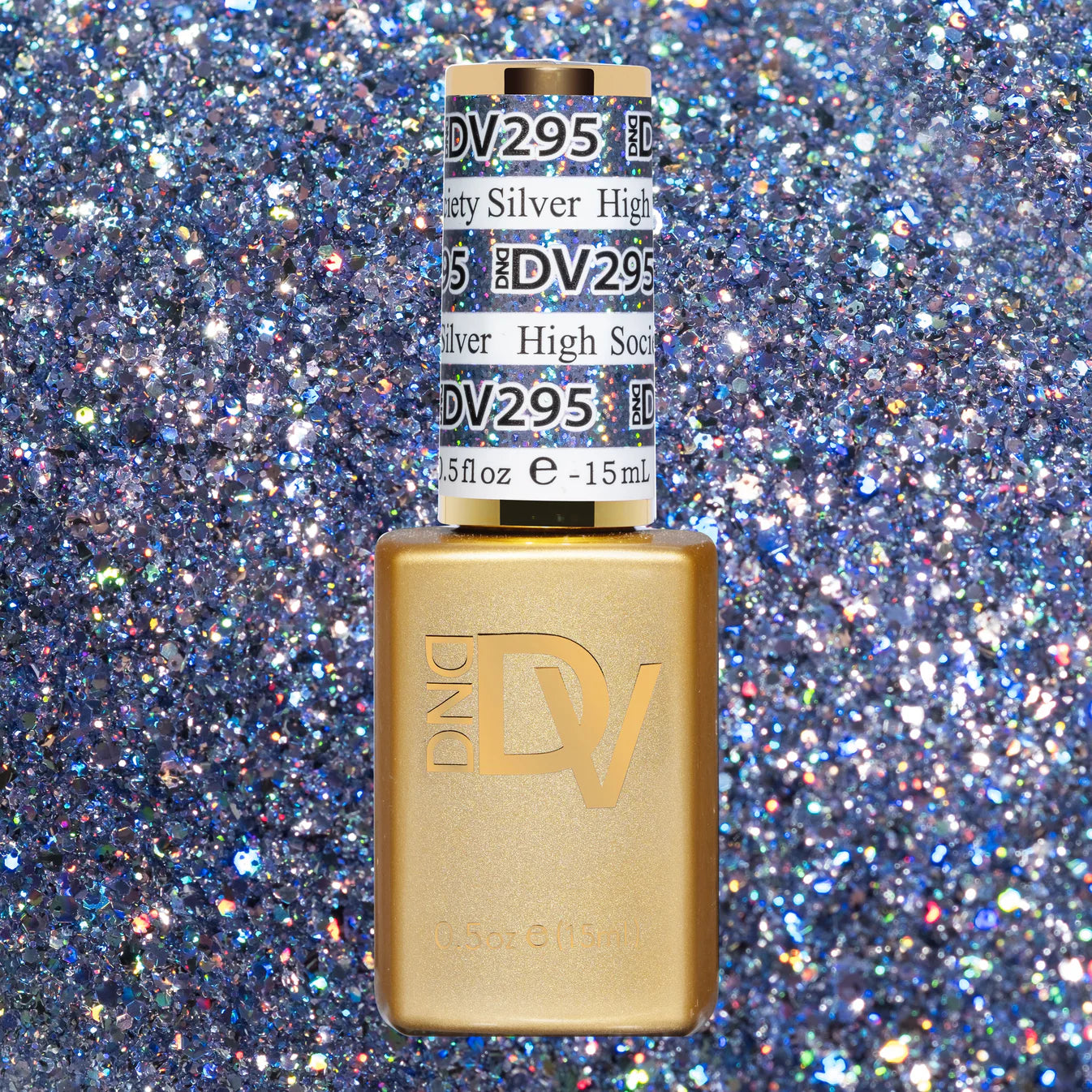 DND - Diva Gel - High Society Silver #295 - Gel Polish at Beyond Polish