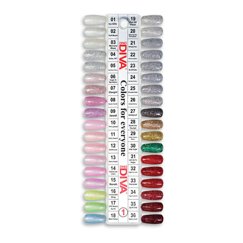 DND - Diva Mirrorball Collection Swatch – Single – 1 - Manicure & Pedicure Tools at Beyond Polish