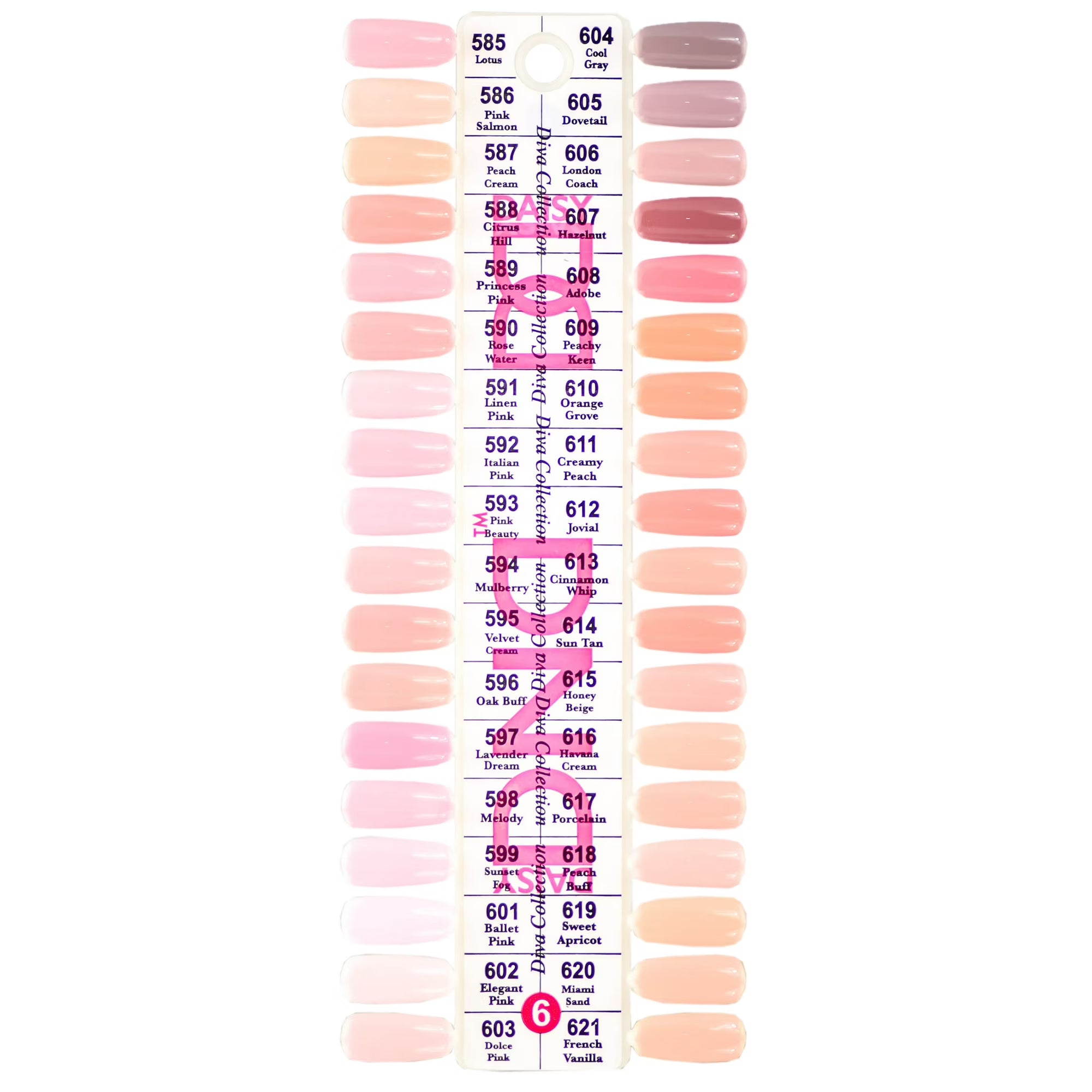 DND - Diva Swatch Set - Diva Collection Swatch #6 - Manicure & Pedicure Tools at Beyond Polish