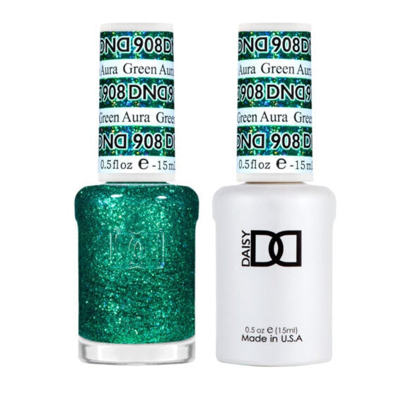 DND - Gel & Lacquer - Green Aura - #908 - Gel & Lacquer Polish at Beyond Polish