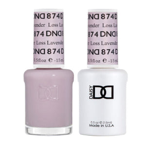 DND - Gel & Lacquer - Loss Lavender - #874 - Nude, Pink Gel & Lacquer
