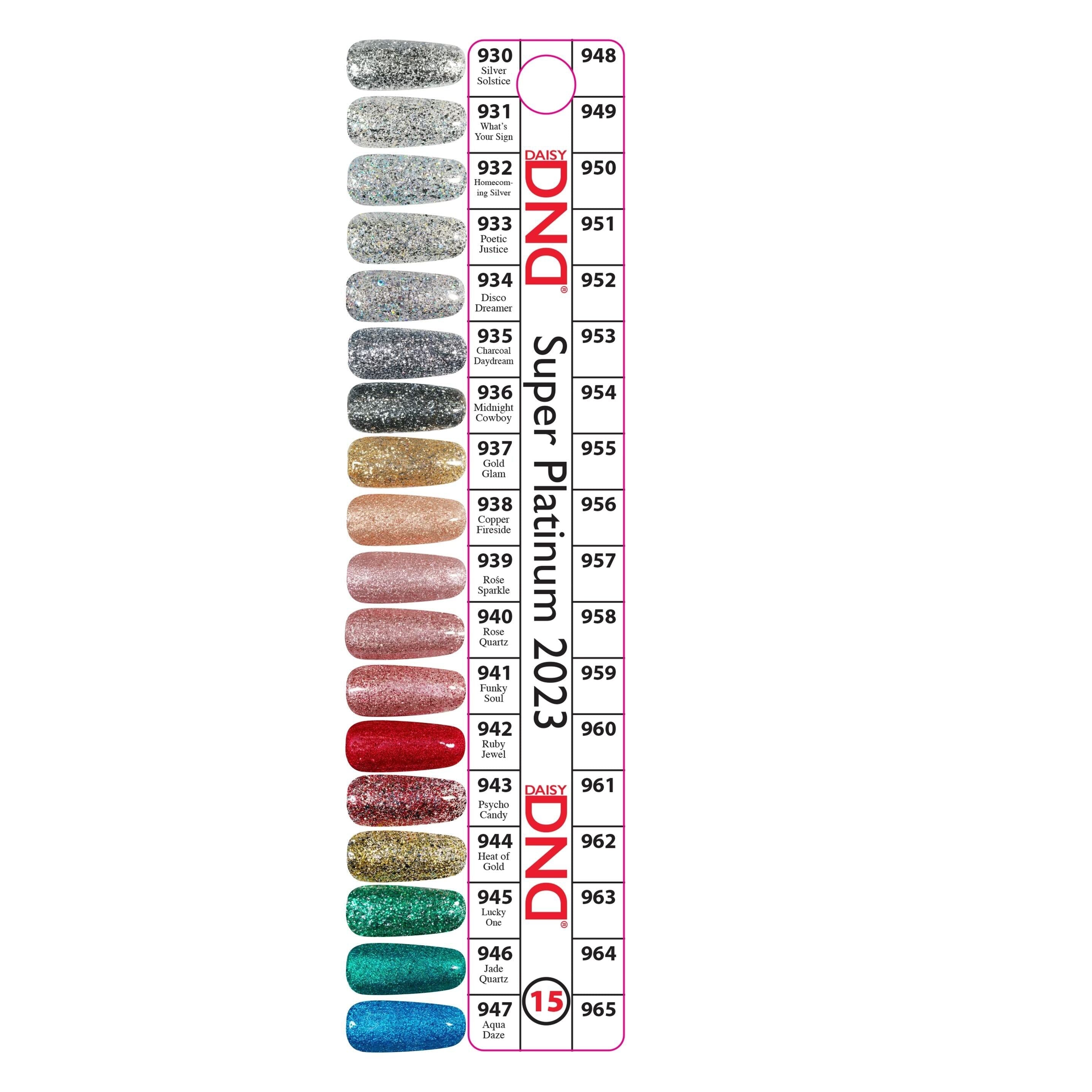 DND - Gel Swatch - Single #15 (Super Platinum Collection) - Manicure & Pedicure Tools at Beyond Polish