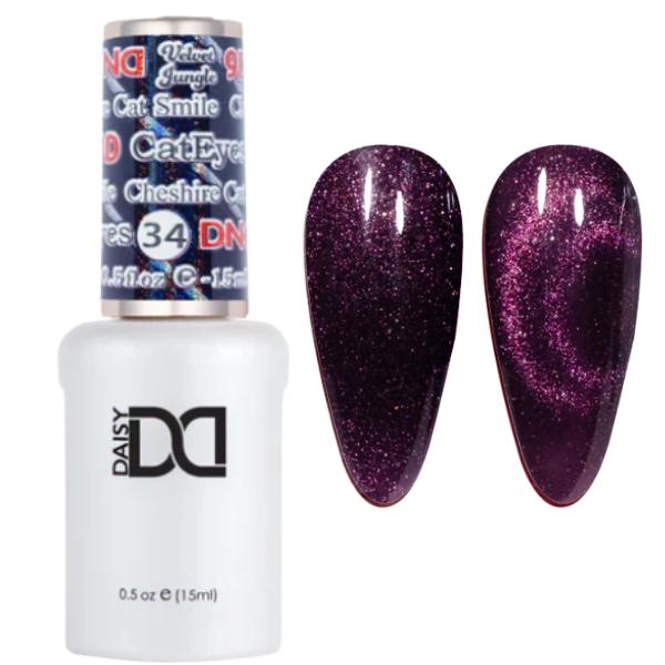 DND - Hema-Free & TPO-Free 9D Cat Eye - Cheshire Cat Smile - 34 - Gel Polish at Beyond Polish