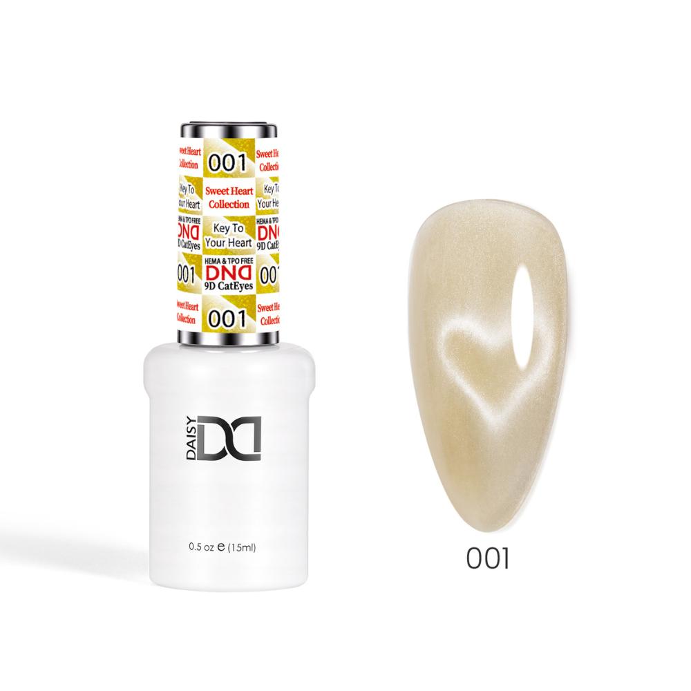 DND - Hema-Free & TPO-Free 9D Cat Eye - Key To Your Heart - 001 - Gel Polish at Beyond Polish