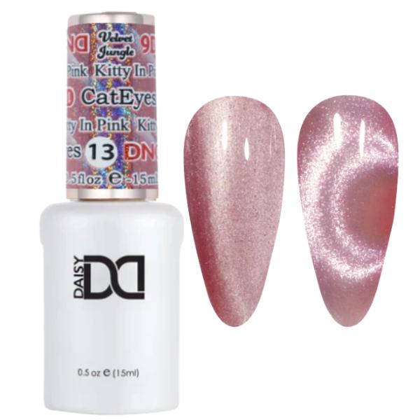 DND - Hema-Free & TPO-Free 9D Cat Eye - Kitty In Pink - 13 - Gel Polish at Beyond Polish