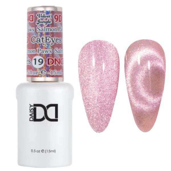 DND - Hema-Free & TPO-Free 9D Cat Eye - Salmon Paws - 19 - Gel Polish at Beyond Polish