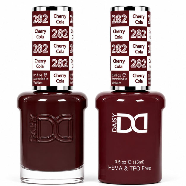 DND - Hema-Free & TPO-Free Gel & Lacquer - Cherry Cola – 282 - Gel & Lacquer Polish at Beyond Polish
