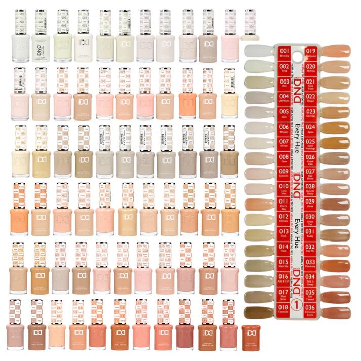 DND - Hema-Free & TPO-Free Gel & Lacquer - One Line - 288 Gel & Lacquer Combos