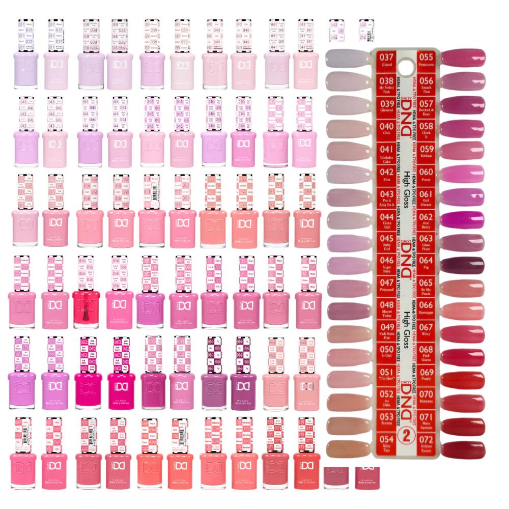 DND - Hema-Free & TPO-Free Gel & Lacquer - One Line - 288 Gel & Lacquer Combos