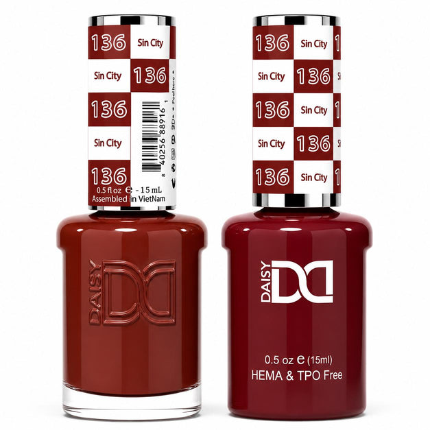 DND - Hema-Free & TPO-Free Gel & Lacquer - Sin City – 136 - Gel & Lacquer Polish at Beyond Polish