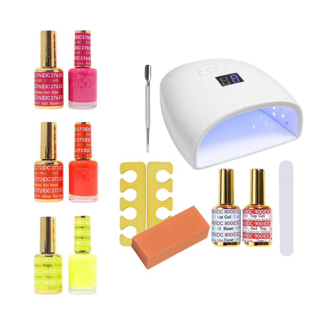 DND - Livin for Neon Gel Polish Starter Set - Gel Polish at Beyond Polish