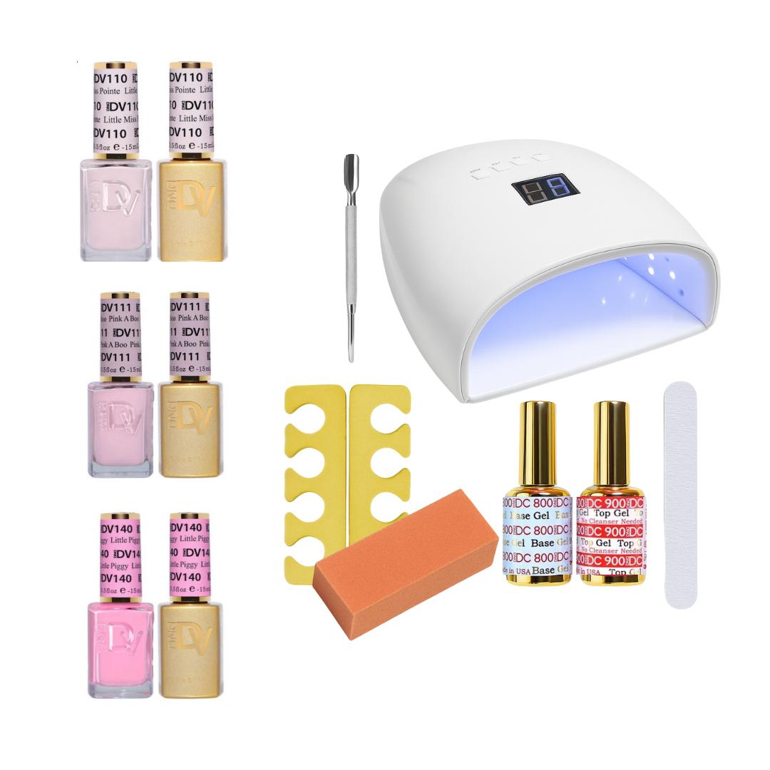 DND - Perfection in Pink Gel Polish Starter Set - Gel Polish at Beyond Polish