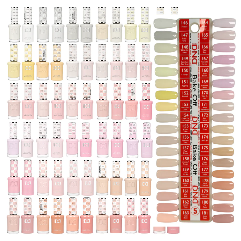 DND - Hema-Free & TPO-Free Gel & Lacquer - Part 05 - Set Of 36 Colors - Bake Off
