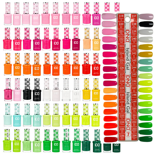 DND - Hema-Free & TPO-Free Gel & Lacquer - Part 07 - Set Of 36 Colors - Island Gal