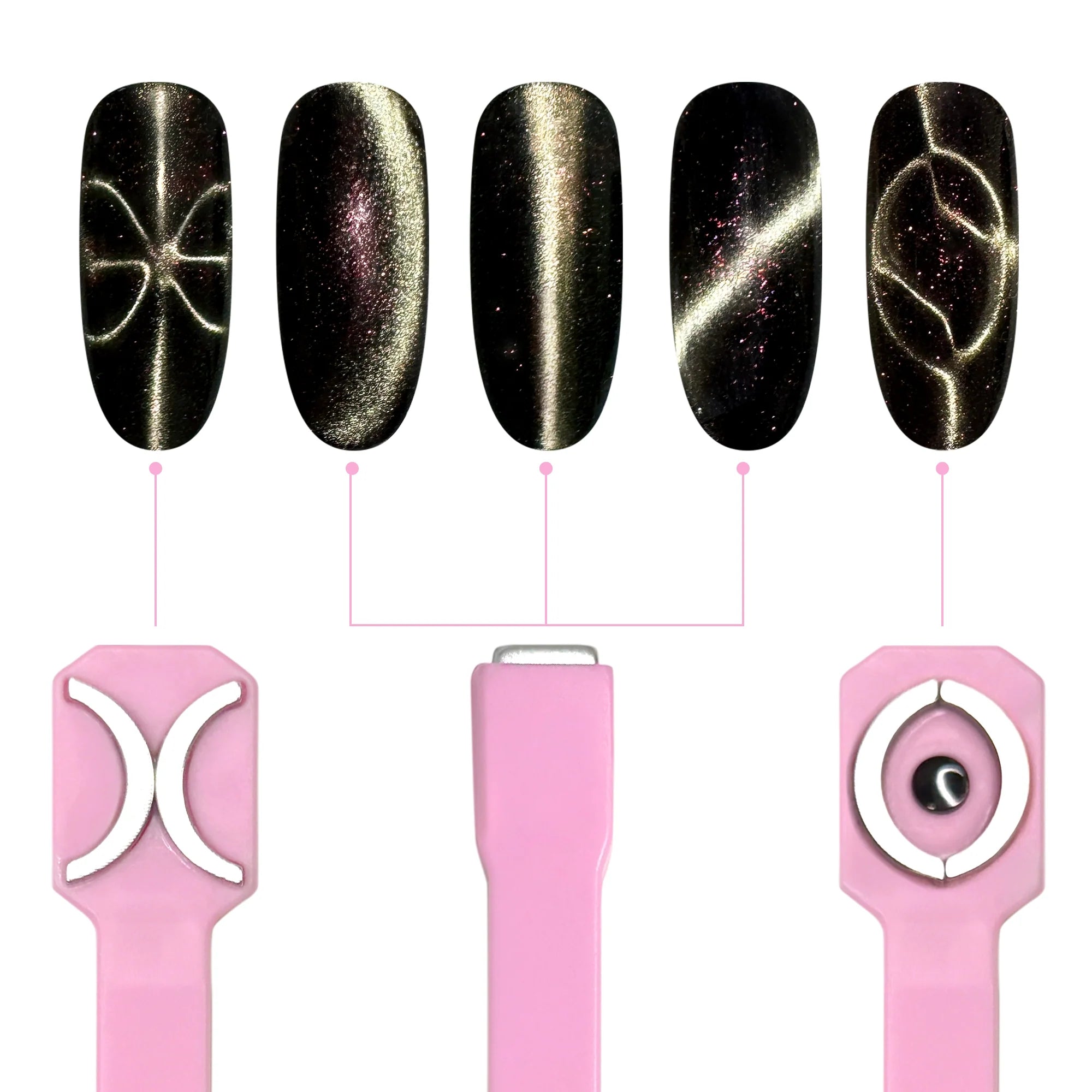 Daily Charme - 3-In-1 Cat Eye Bow Magnet Wand - Manicure & Pedicure Tools at Beyond Polish