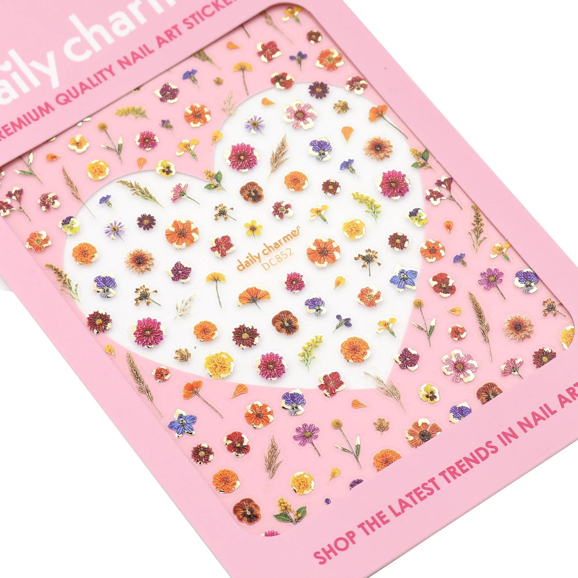 Daily Charme - 3D Embossed Nail Art Sticker - Autumn Petals - Nail Art at Beyond Polish