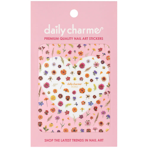 Daily Charme - 3D Embossed Nail Art Sticker - Autumn Petals