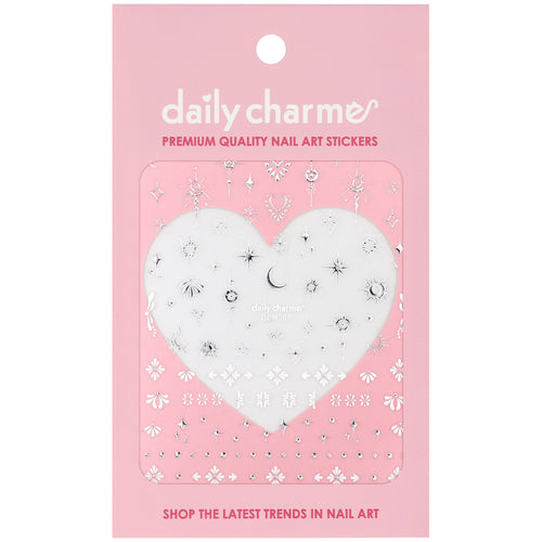 Daily Charme - 3D Embossed Nail Art Sticker - Celestial Element