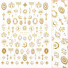 Daily Charme - 3D Embossed Nail Art Sticker - Celestial Stone