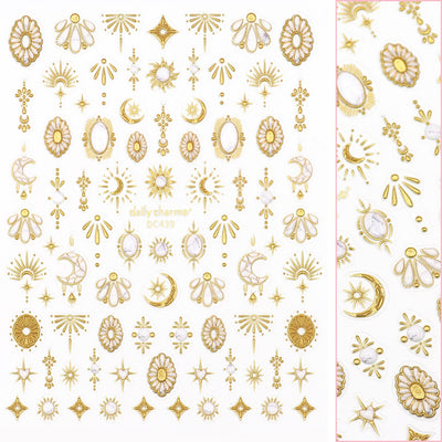 Daily Charme - 3D Embossed Nail Art Sticker - Celestial Stone - Nail Art at Beyond Polish
