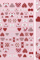 Daily Charme - 3D Embossed Nail Art Sticker / Patchwork Hearts - Nail Art at Beyond Polish