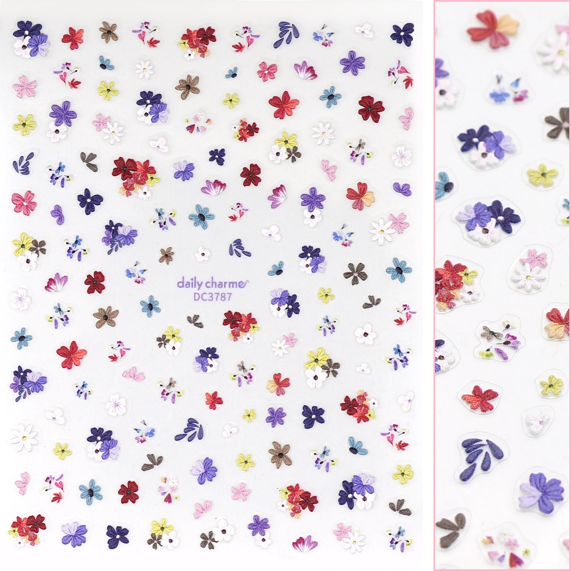 Daily Charme - 3D Embossed Nail Art Sticker / Petite Petals - Nail Art at Beyond Polish