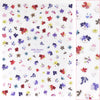 Daily Charme - 3D Embossed Nail Art Sticker / Petite Petals