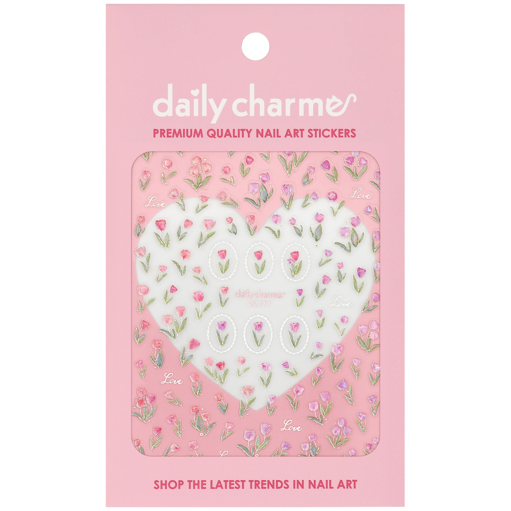 Daily Charme - 3D Embossed Nail Art Sticker – Tulip Love - Nail Art at Beyond Polish