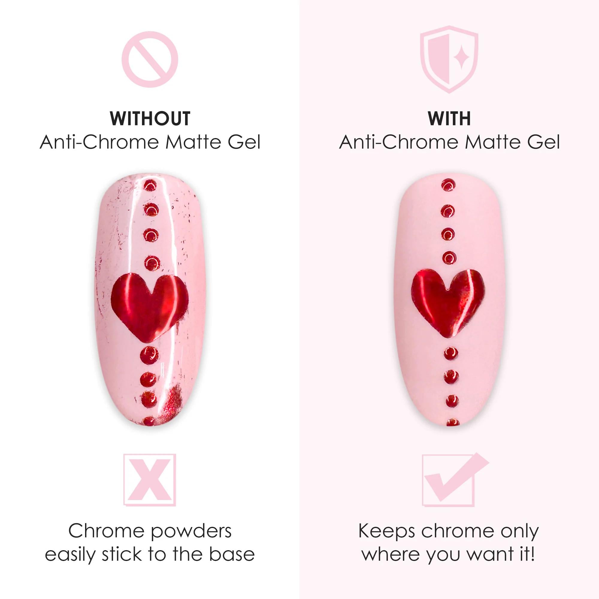 Daily Charme - Anti-Chrome Matte Gel - Nail Treatment at Beyond Polish