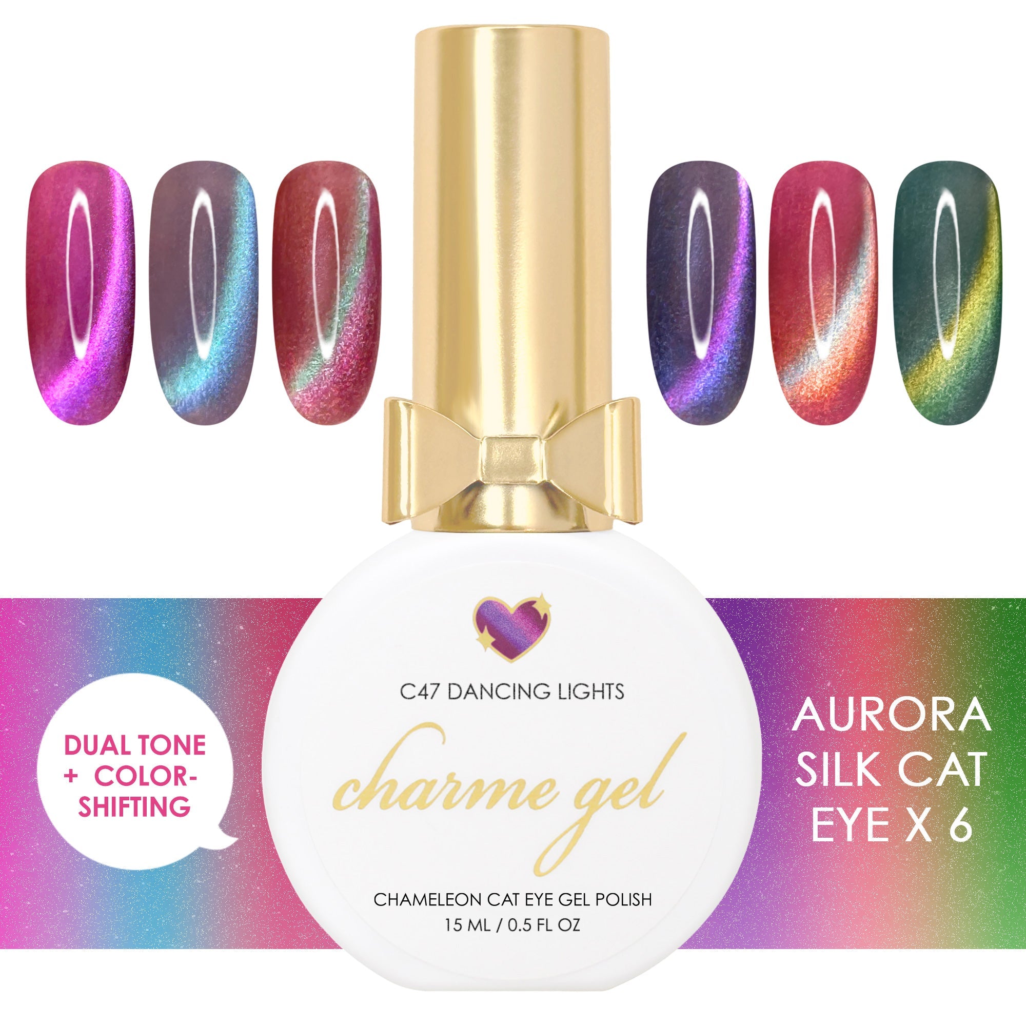 Daily Charme - Aurora Silk Cat Eye - Gel Polish at Beyond Polish