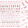 Daily Charme - Bejeweled Nail Art Sticker / Coquette Roses