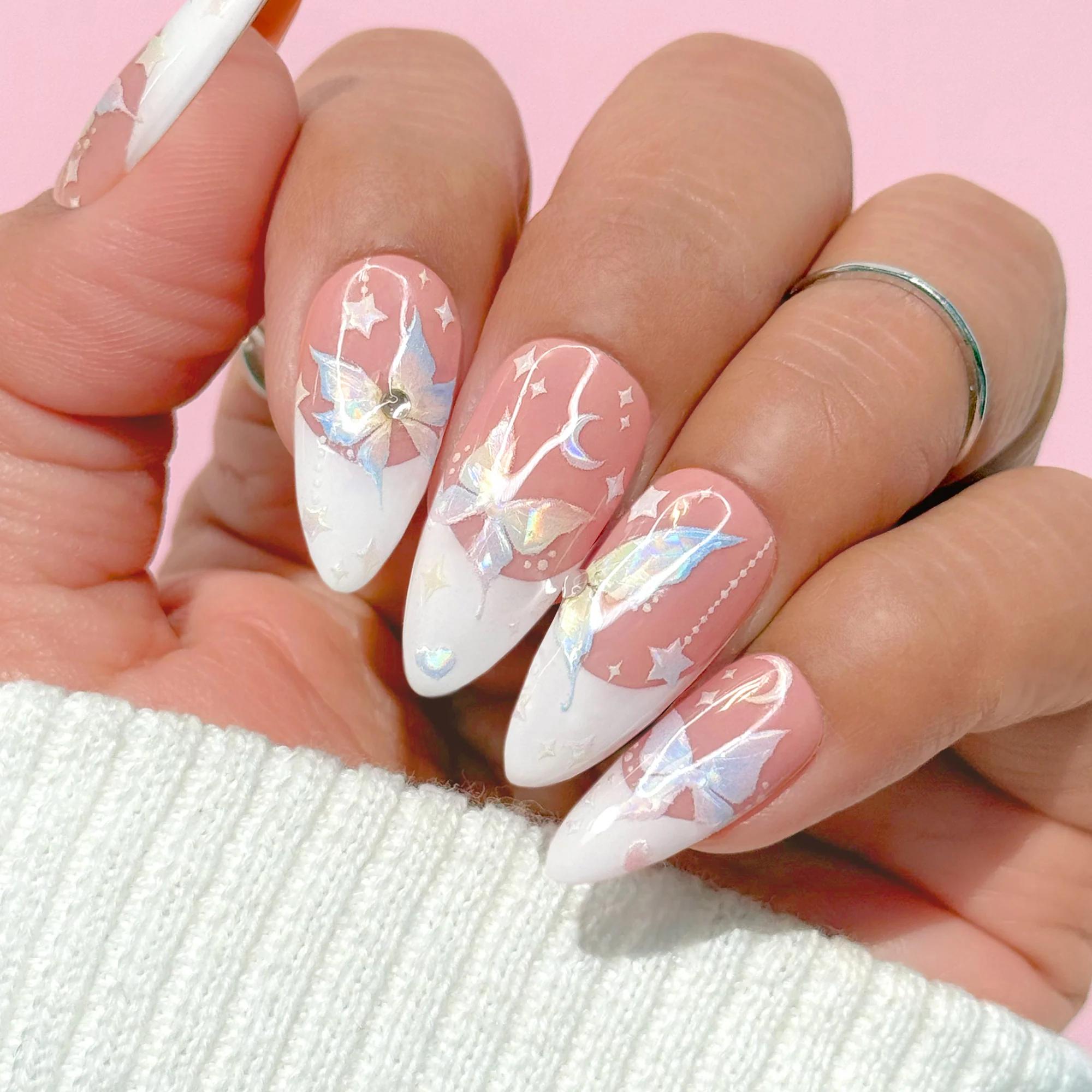 Daily Charme - Bejeweled Nail Art Sticker – Cosmic Wings - Nail Art at Beyond Polish