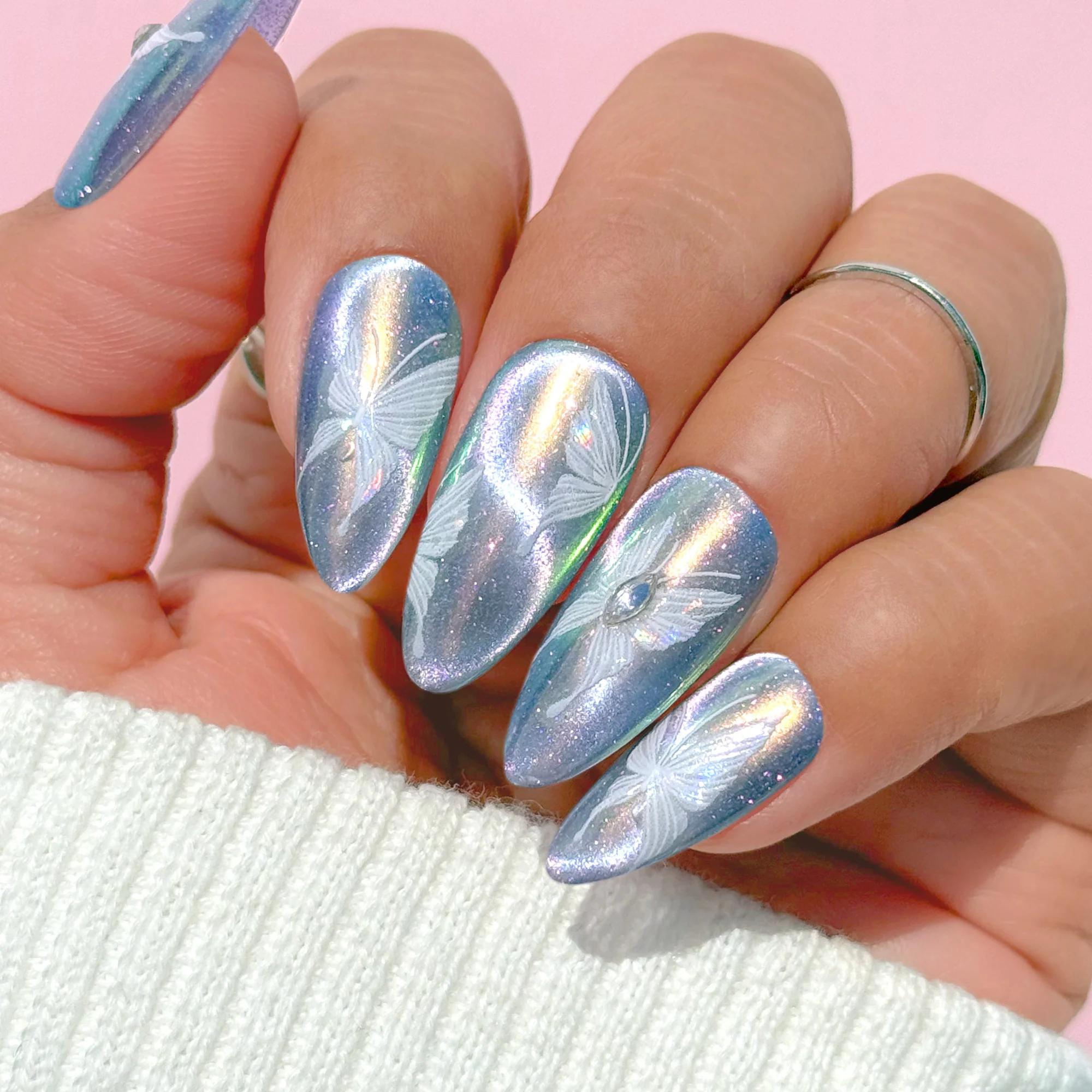 Daily Charme - Bejeweled Nail Art Sticker – Fairy Wings - Nail Art at Beyond Polish