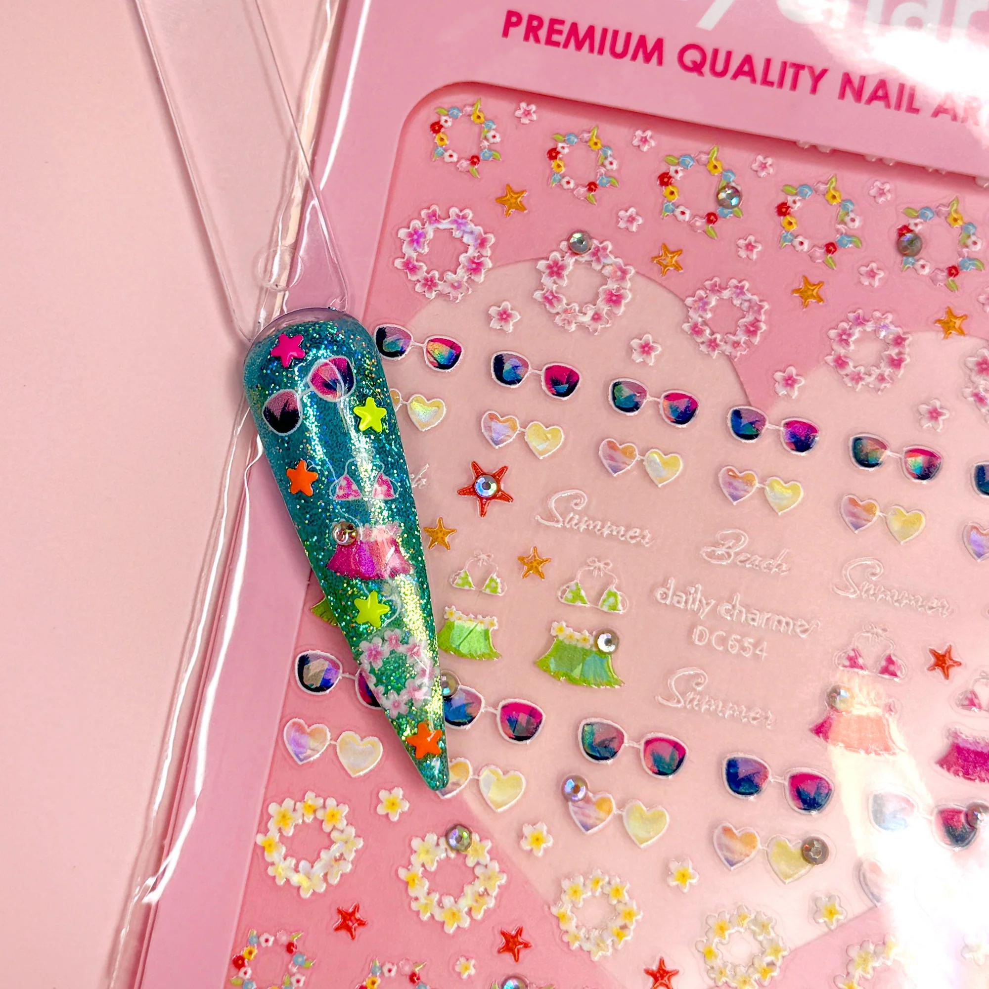 Daily Charme - Bejeweled Nail Art Sticker - Island Getaway - Nail Art at Beyond Polish