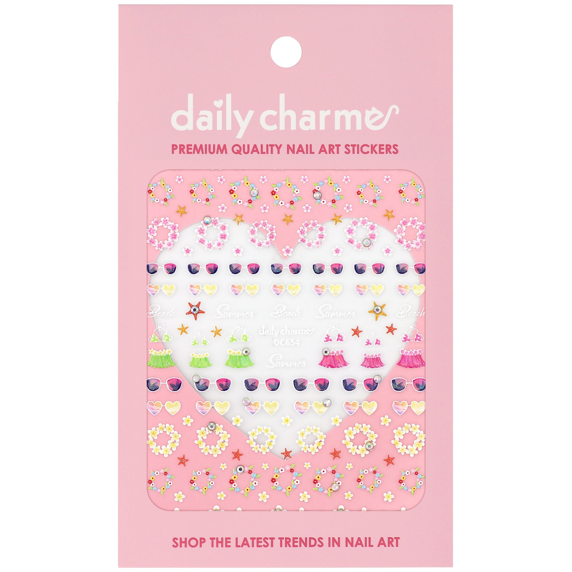 Daily Charme - Bejeweled Nail Art Sticker - Island Getaway - Nail Art at Beyond Polish