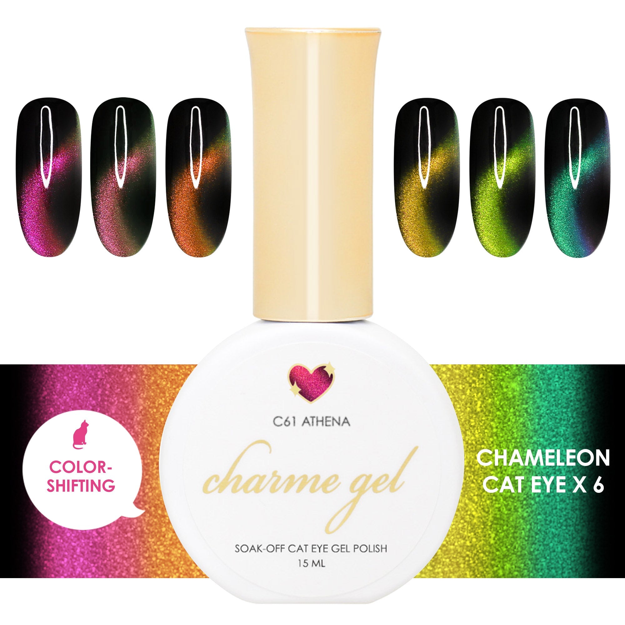 Daily Charme - Charme Gel Chameleon Cat-Eye Collection - Gel Polish at Beyond Polish