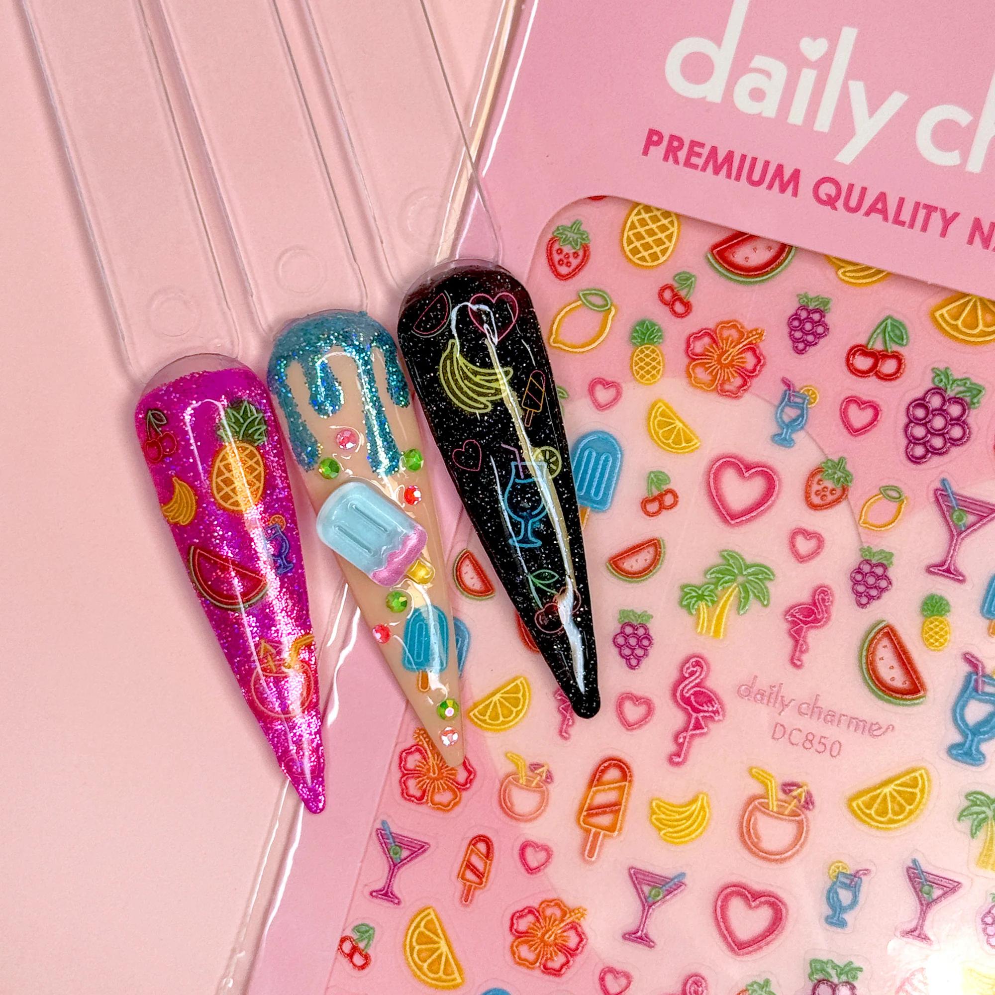Daily Charme - Chic Nail Art Sticker - Neon Paradise - Nail Art at Beyond Polish