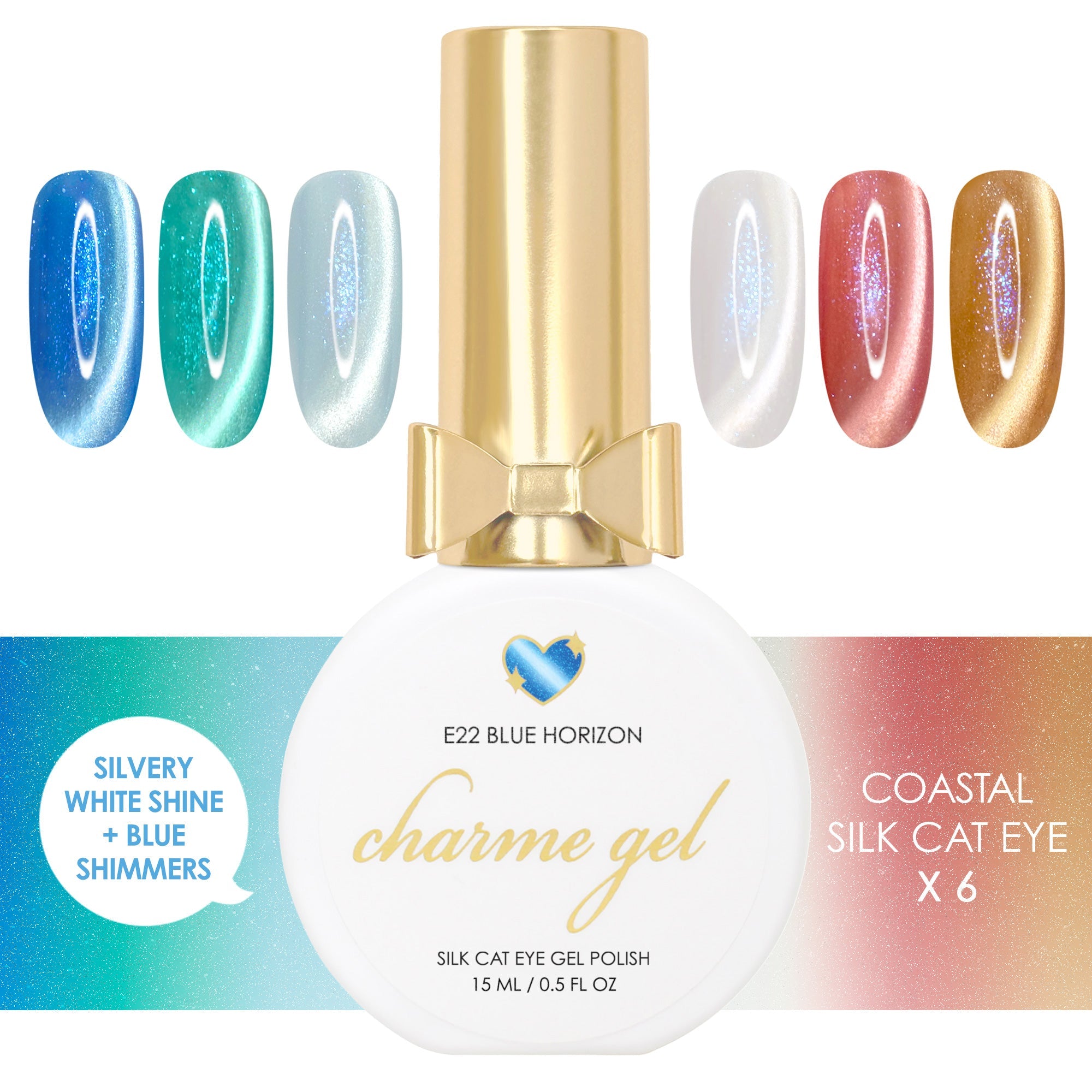 Daily Charme - Coastal Silk Cat Eye Collection - Gel Polish at Beyond Polish