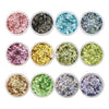 Daily Charme - Colorful Holographic Glitter Flakes Set - 12 Jars