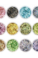 Daily Charme - Colorful Holographic Glitter Flakes Set - 12 Jars - Nail Art at Beyond Polish