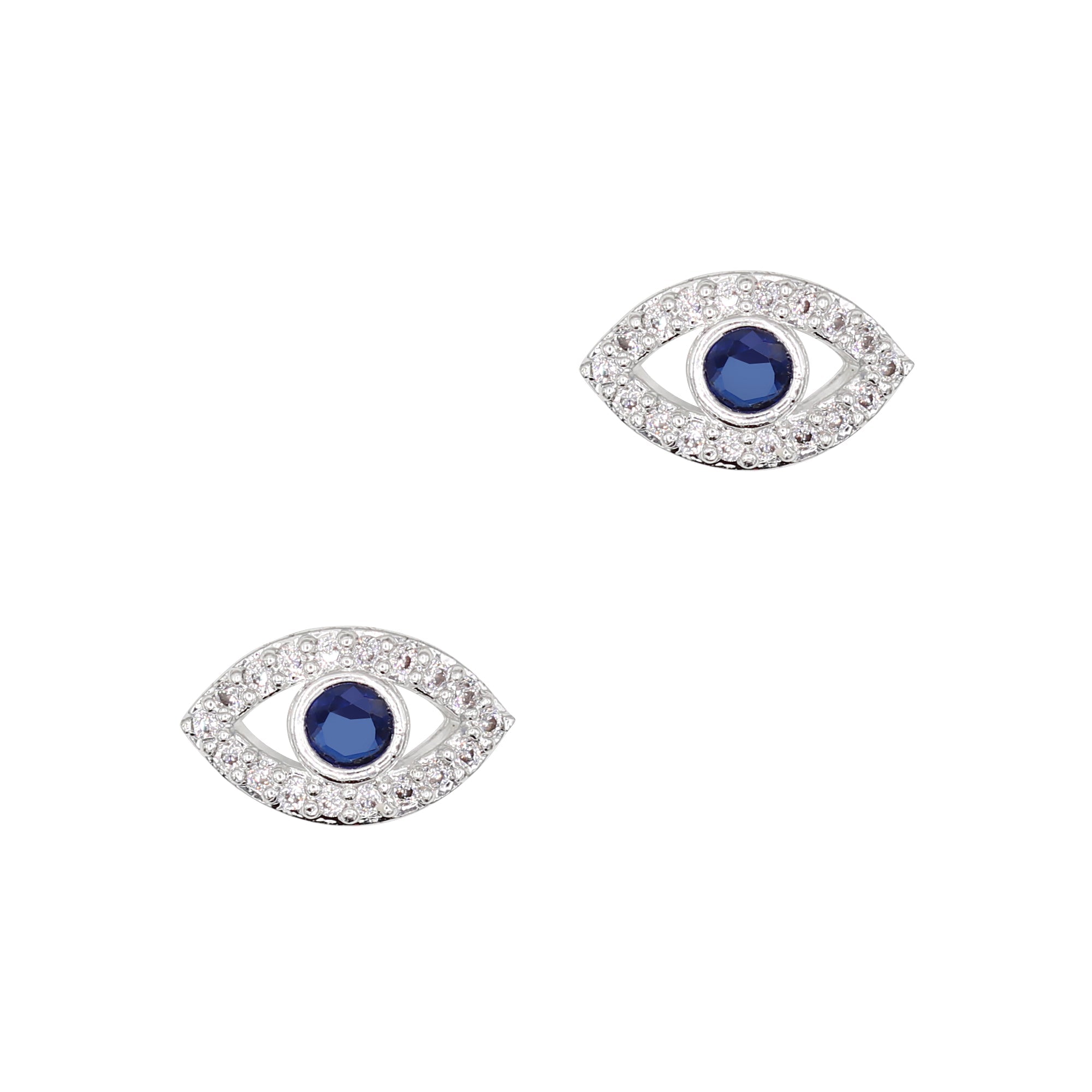Daily Charme - Evil Eye / Zircon Charm / Silver - Nail Art at Beyond Polish